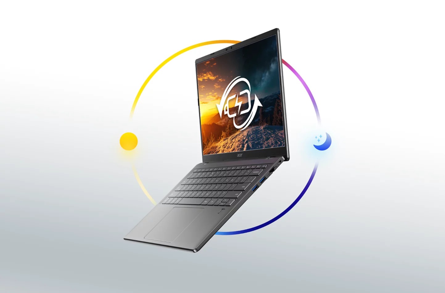 Chromebook Plus Enterprise 714 thời lượng pin dài